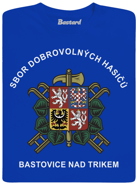 Sbor dobrovolných hasičů s vlastním erbem obce pánské dlouhý rukáv Royal Blue