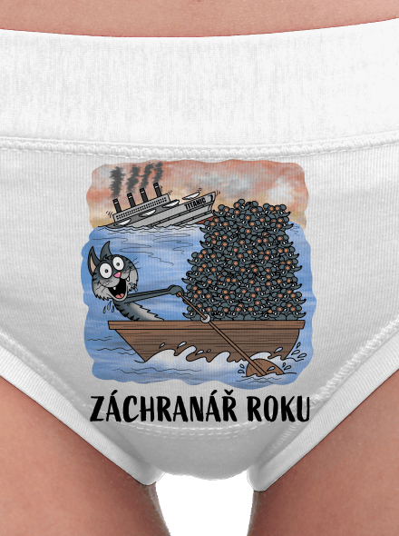 Záchranář roku dámské kalhotky White