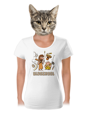 Oldschool dámské tričko White