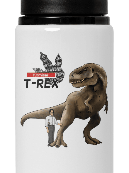 Komisař T-Rex lahev na vodu White
