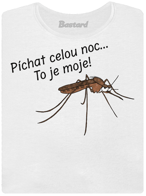 Komár s výdrží dámské tričko s lemem White