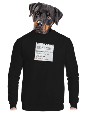 unisex mikina bez kapuce