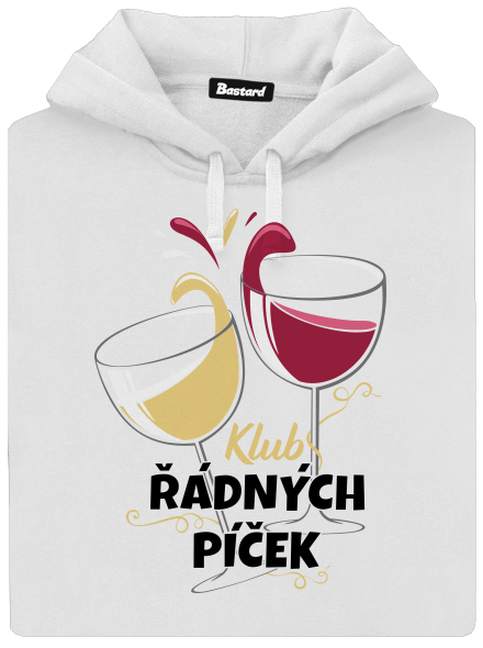 Klub řádných píček dámská mikina klokanka White