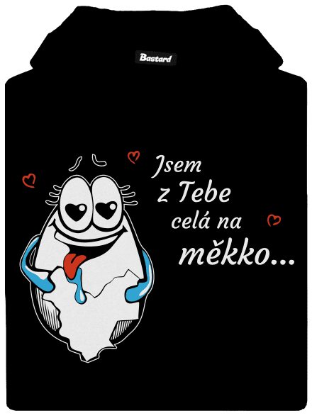 Vejce dámská mikina klokanka Black