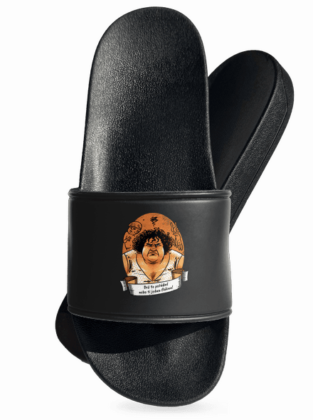 B14: Slunce seno jahody pantofle Black