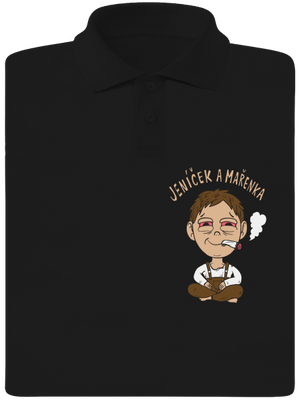 Jeníček a mařenka pánská polokošile Black