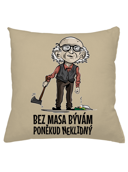Neklidný bez masa polštář Beige