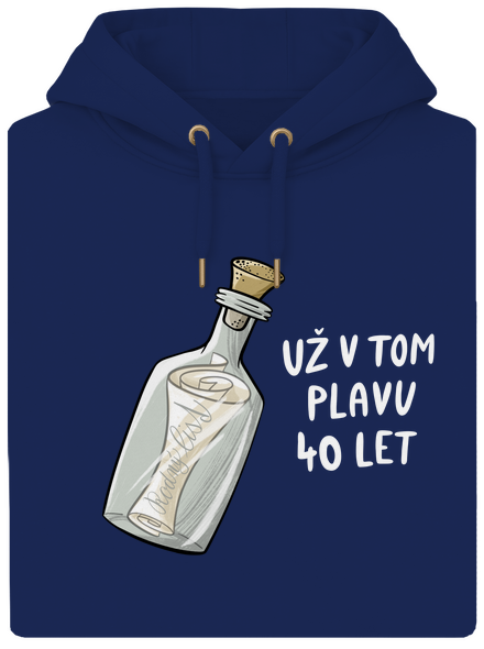 Už v tom plavu unisex mikina premium Navy
