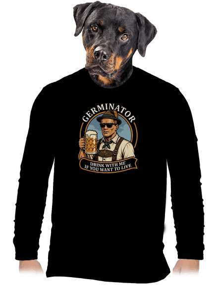Germinator pánské dlouhý rukáv Black