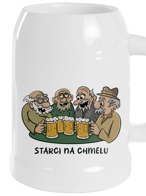 Starci na chmelu půllitr White