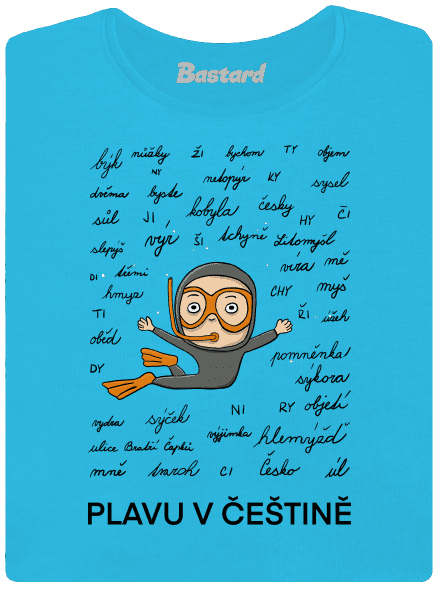 Plavu v češtině dámské tričko Blue Atol