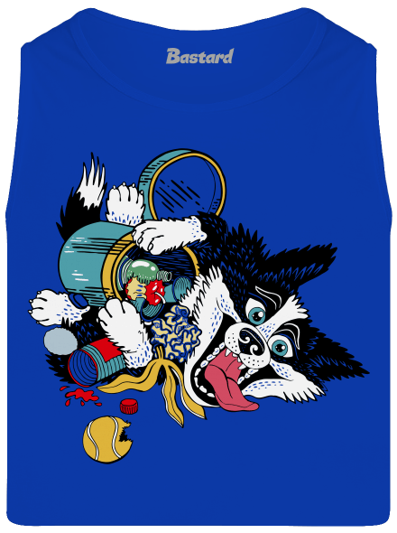 Border kolie pánské tílko Royal Blue