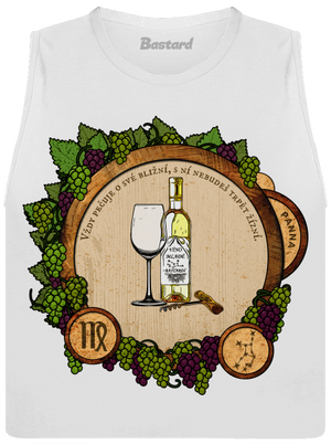 Vinný horoskop: Panna dámské tílko volné White