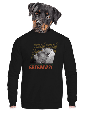 unisex mikina bez kapuce