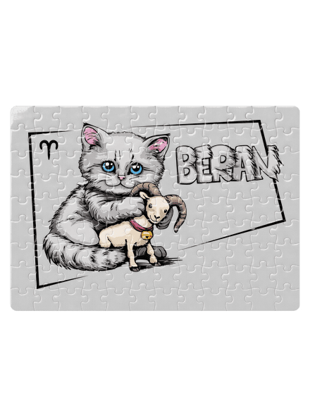 Kočičí horoskop: Beran puzzle White
