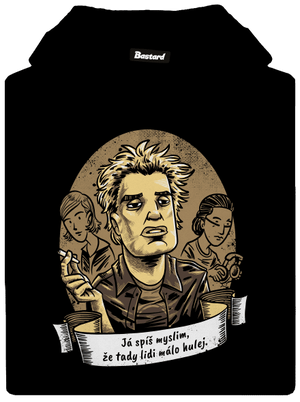 B14: Samotáři pánská mikina klokanka Black