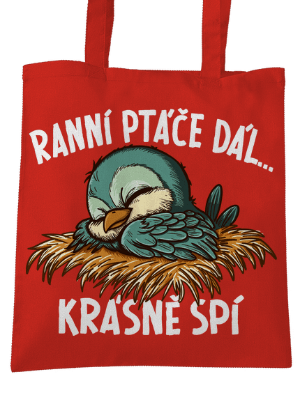 Ranní ptáče spí taška Bright Red