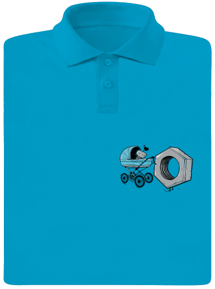 Správná matka pánská polokošile Blue Atol