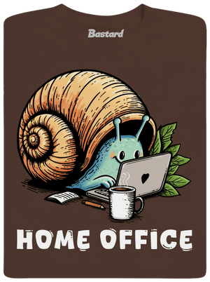 Šnekův home office pánské tričko Brown