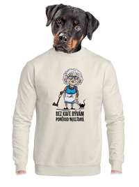 unisex mikina bez kapuce