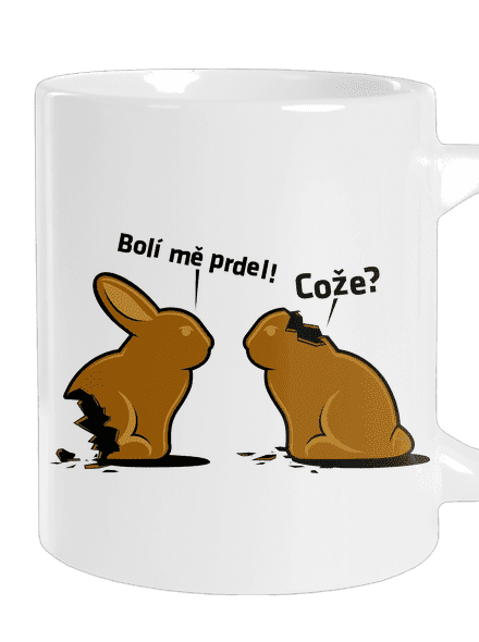 Bolí mě prdel velký hrnek White