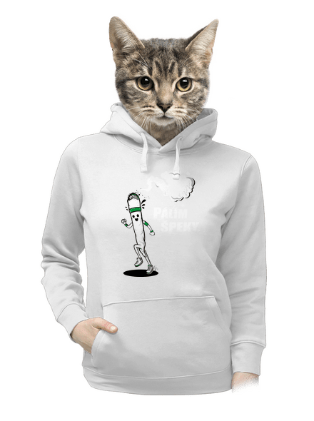 Pálím špeky dámská mikina klokanka White