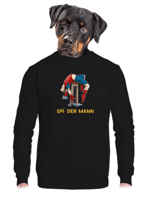 Spí-der Mann unisex mikina bez kapuce Black
