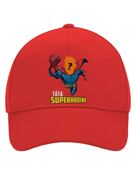 Táta superhrdina kšiltovka baseballka Classic Red