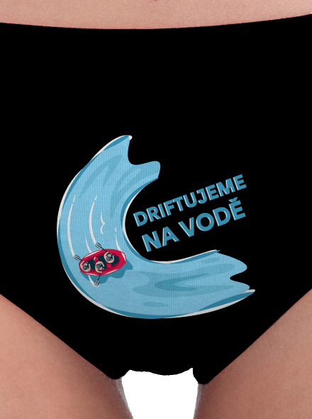 Driftujeme na vodě dámské kalhotky Black