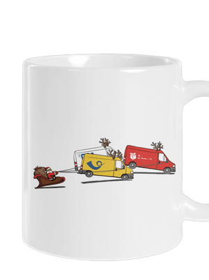 Santa se soby klasický hrnek White