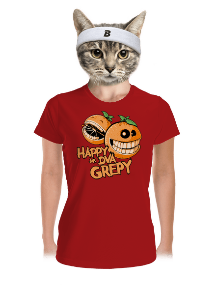 Happy grepy dámské sportovní tričko Red Mal