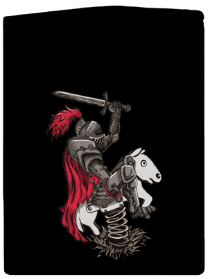 Rytíř pánská mikina na zip Black