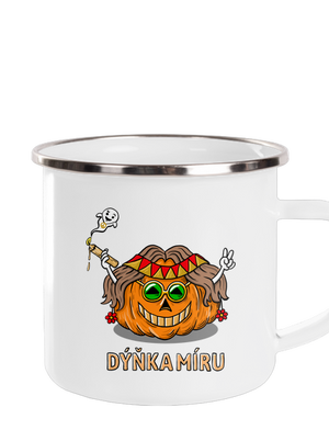 Dýňka míru plecháček White