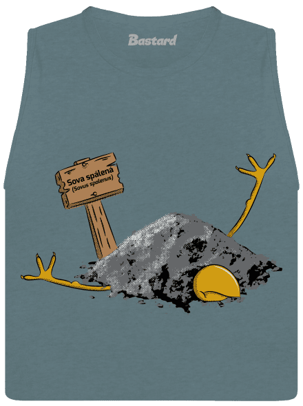 Sova spálená dámské tílko volné Heather Deep Teal