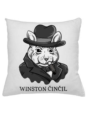 Winston Činčil polštář White