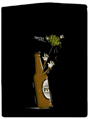 Lahváč a syn dámská mikina na zip Black