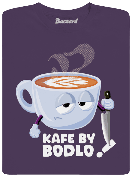 Kafe by bodlo pánské tričko Urban Purple