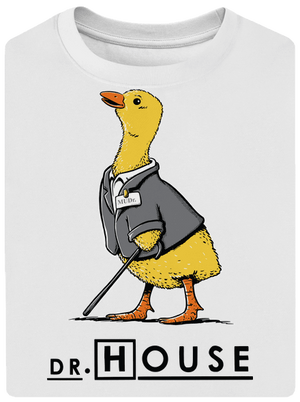 Dr. House unisex tričko oversized White