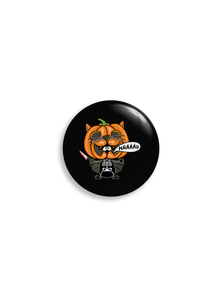 Halloweenská kočička placka uni