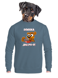 unisex mikina bez kapuce
