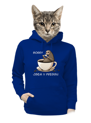 V pressu dámská mikina klokanka Royal Blue Mal