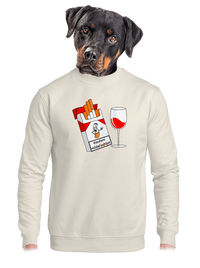 unisex mikina bez kapuce