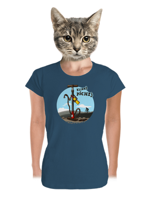 Klidně píchej dámské tričko premium Petrol Blue