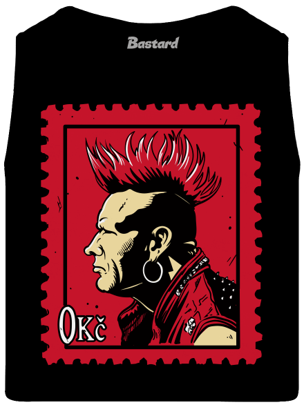 Známka punku pánské tílko Black