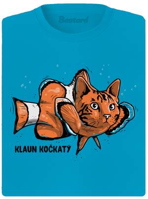 Klaun Kočkatý dámské sportovní tričko Blue Atol