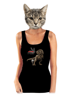 Komisař T-Rex dámské tílko klasické Black