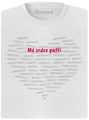 Mé srdce patří dámské sportovní tričko White