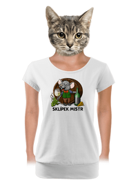 dámské tričko s lemem