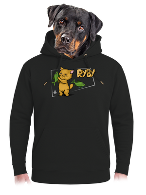 Kočičí horoskop: Ryby unisex mikina premium Dark Black