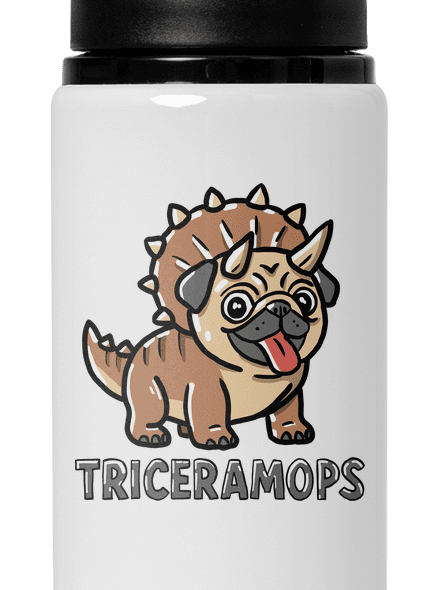 Triceramops lahev na vodu White